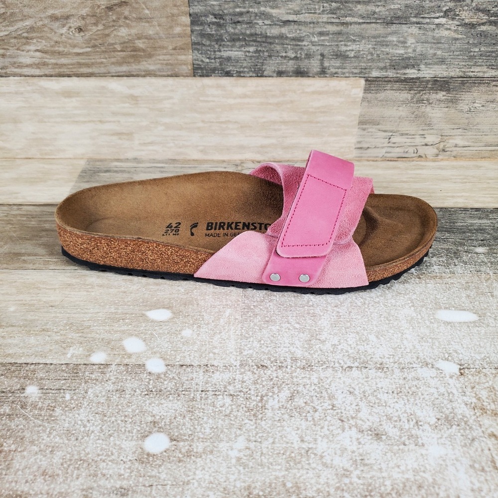 Birkenstock Oita Sandals Mens 9 / Womens 11‎ Candy Pink Suede Slip On
